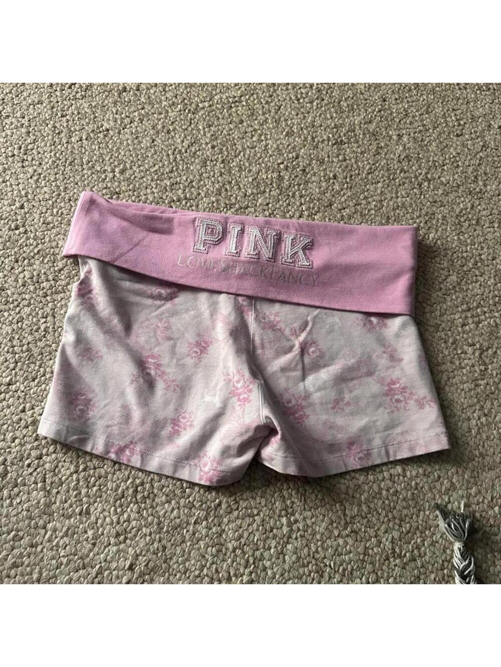 Victoria's Secret PINK Love Shack Fancy pink floral print shorts